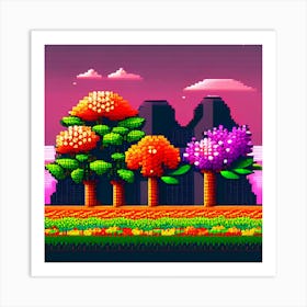 Pixel Art 3 Art Print