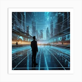 Futuristic Cityscape 17 Art Print