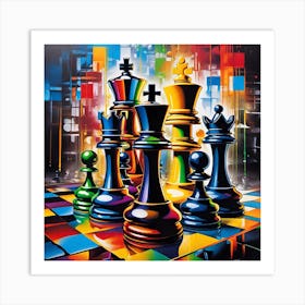 Chess Pieces Art Print