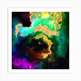 100 Nebulas in Space with Stars Abstract n.083 Art Print