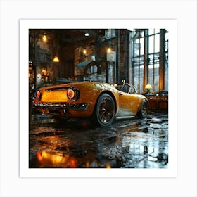 Vintage Sports Car Art Print