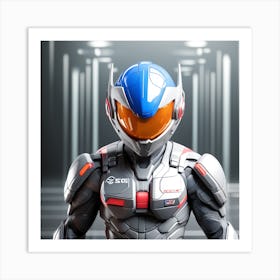 Futuristic Action Figure Art Print