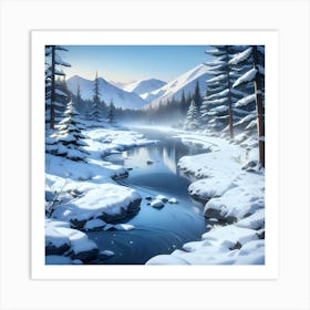 Winter Landscape Art Print