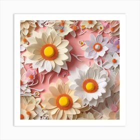 Paper Flower Art Art Print