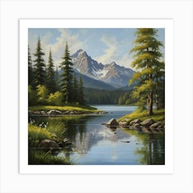 Mountain Lake 16 Art Print