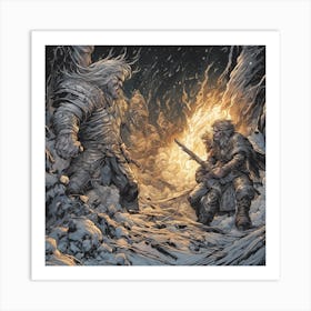 Angry Wiking Art Print