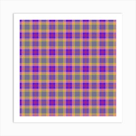 Plaid Fabric 159 Art Print