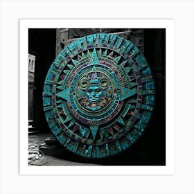 Aztec Calendar 3 Art Print