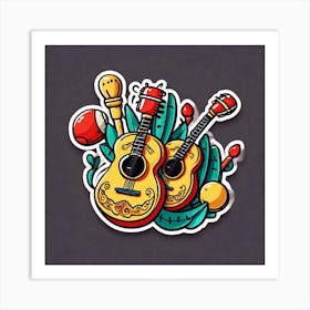 Mexican Guitars 2 Art Print