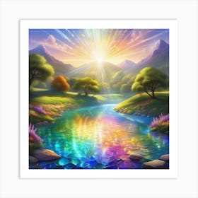 Rainbow River 6 Art Print