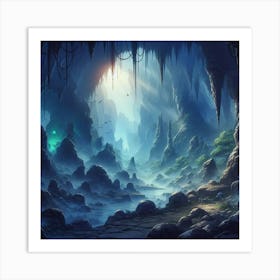 Fantasy Cave 2 Art Print