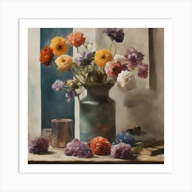 Still Life With Flowers Art Print