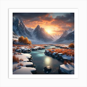 Winter Landscape Art Print