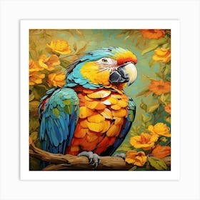 Parrot Painting Art Print