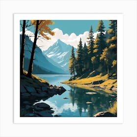 Evergreen Harmony Art Print