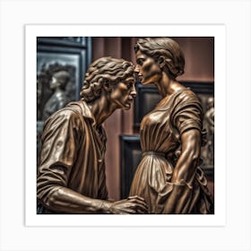 Lovers Art Print