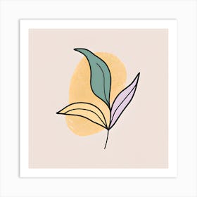 A Single Leaf Art Print