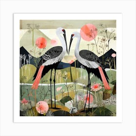 Bird In Nature Stork 1 Art Print