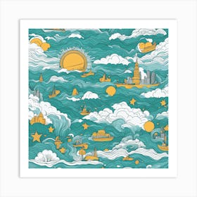 Seascape 1 Art Print