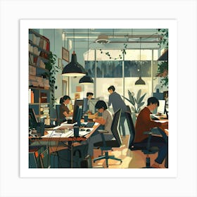 Office Work 3 Art Print