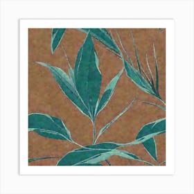 Tropical Leaf pattern art, 119 Art Print