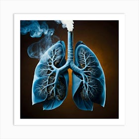 Lungs And Smoke 10 Art Print