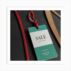 Sale Tag Art Print