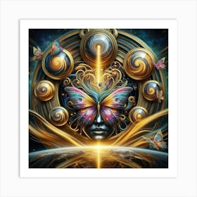 Butterfly Of The Universe Art Print