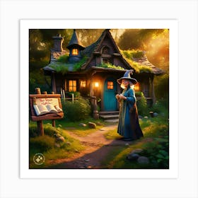 Witch In A House Art Print