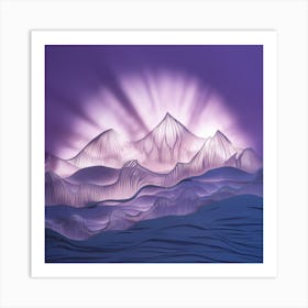 Mountains In The Sky 2 Art Print