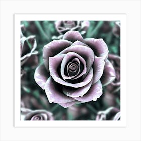 Purple Roses Art Print