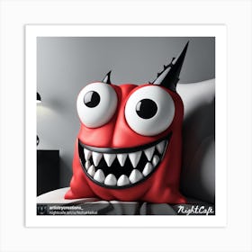 Monster Pillow Art Print