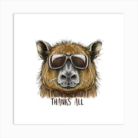 Thanks All Art Print Art Print