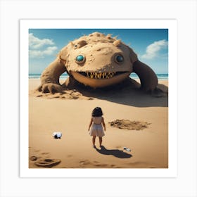 Sand Monster Art Print