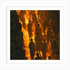 Hadj Islamic Procession Art Print