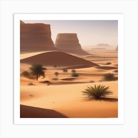 Desert Landscape 107 Art Print