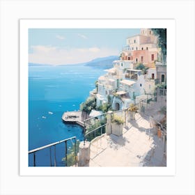 Whispers of Vernazza: Impressionist Elegance Art Print