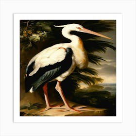 Stork Art Print