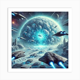 A Futuristic Sci Fi Scene Depicting The Tactical U Art Print