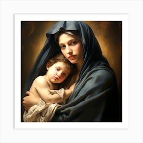 Virgin And Child 4 Art Print