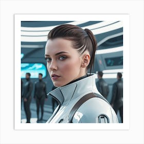 Futuristic Woman 9 Art Print