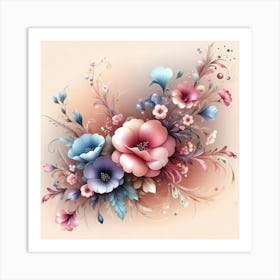 Floral Painting 2 Art Print