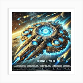 A Stunning Depiction Of The Chrono Citadel, A Time Art Print