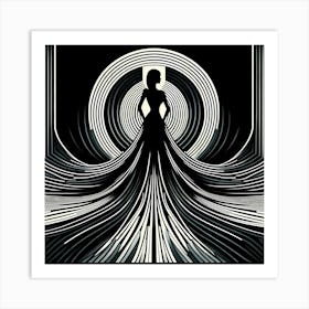 Woman In A Dress 1 Art Print