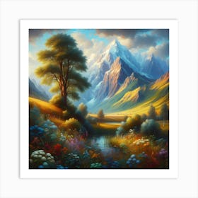 Landscape Painting 34 Art Print