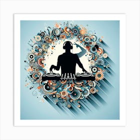 Abstract Dj Art Print