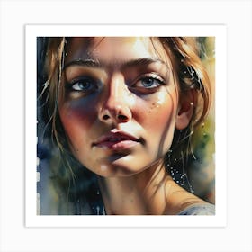 Portrait Of A Woman 19 Art Print