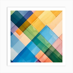 Abstract Colorful Abstract Background Art Print