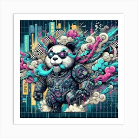 Panda Bear 9 Art Print