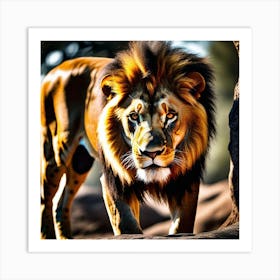 Lion art 8 Art Print